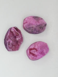 DRUZY CABOCHON - 26-27mm NATURAL DYED DRUZY AGATE
