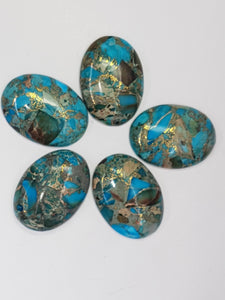 CABOCHONS 30x22x6MM OVAL REGALITE/IMPERIAL JASPER