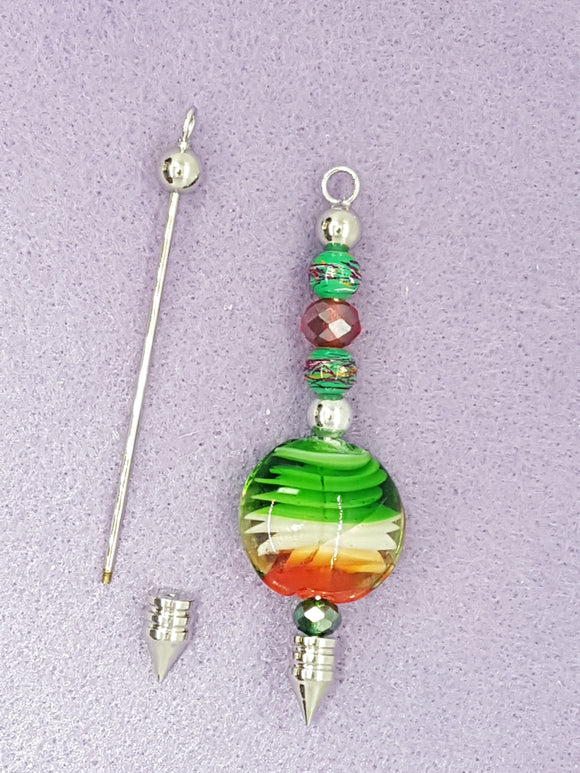 65MM SILVER PENDANT - FOR STRINGING BEADS