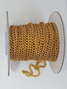 CHAIN - BRASS - UNSOLDERED - 4x3MM - GOLDEN