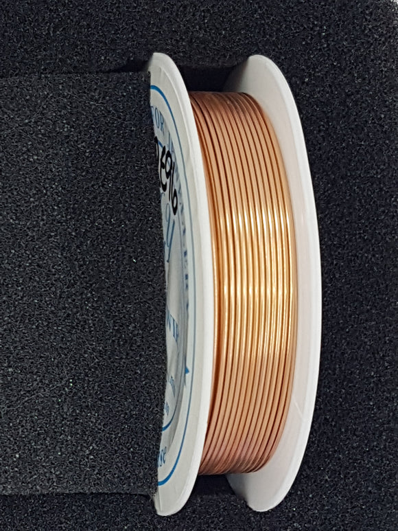 WIRE - ALUMINIUM - 20G (0.8MM) COPPER COLOUR