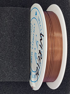 WIRE - ALUMINIUM - 20G (0.8MM) DARK BROWN COLOUR