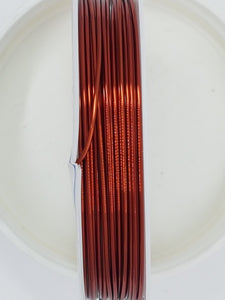 WIRE - COPPER CORE - 20G (0.8MM) CHOCOLATE COLOUR
