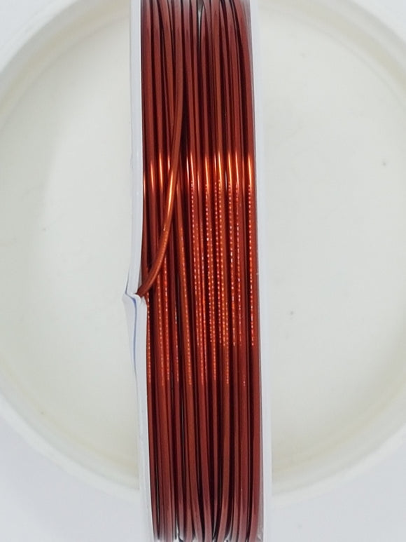 WIRE - COPPER CORE - 20G (0.8MM) CHOCOLATE COLOUR