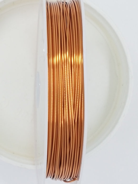 WIRE - COPPER CORE - 22G (0.6MM) SANDY BROWN COLOUR