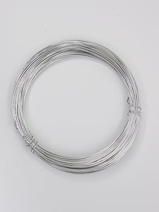 WIRE - ALUMINIUM - 20G (0.8MM) SILVER COLOUR