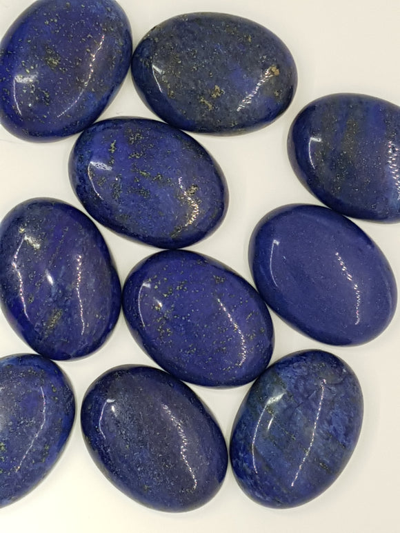 CABOCHONS 18X25MM OVAL NATURAL LAPIS LAZULI