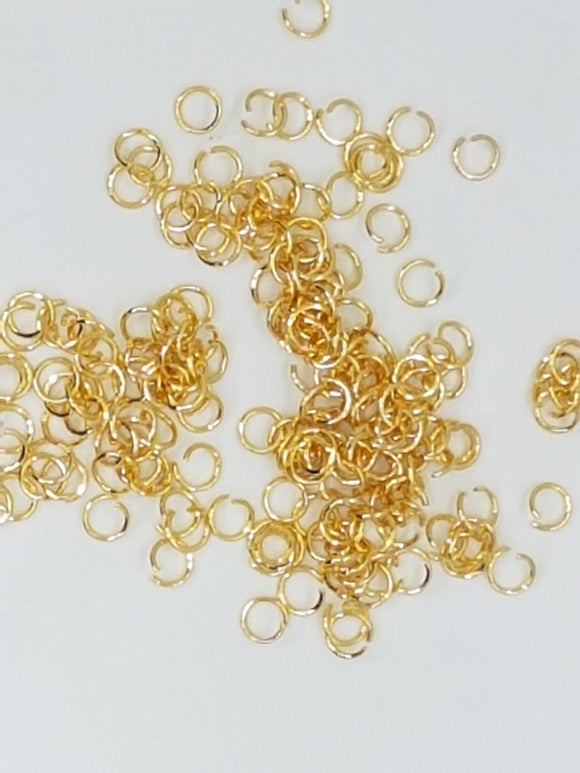 JUMPRINGS- 3 x 0.4MM -  304 S/STEEL - GOLDEN COLOUR