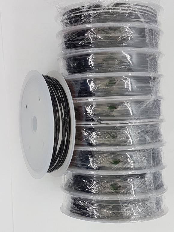 WIRE - COPPER CORE - 18G (1.0MM) BLACK COLOUR - 2.5MTRS