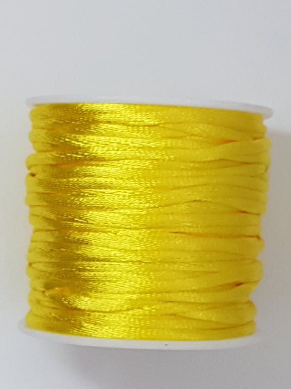 CORD - NYLON  - 2MM SUNSHINE YELLOW COLOUR