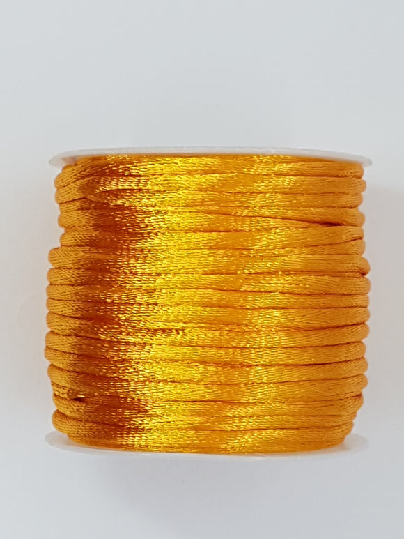 CORD - NYLON  - 2MM PUMPKIN COLOUR