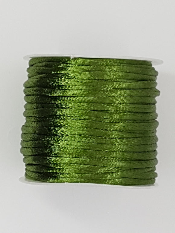 CORD - NYLON  - 2MM OLIVE GREEN COLOUR