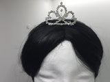 WEDDING MINI TIARA - BRASS & RHINESTONES - TEARDROP & HEARTS