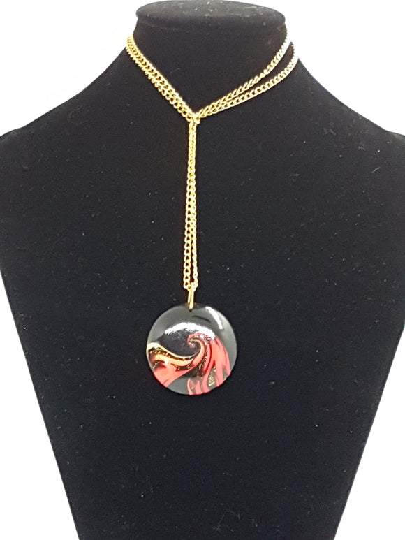 RONNY LEE CREATIONS - HANDMADE POLYMER CLAY LENTIL NECKLACE