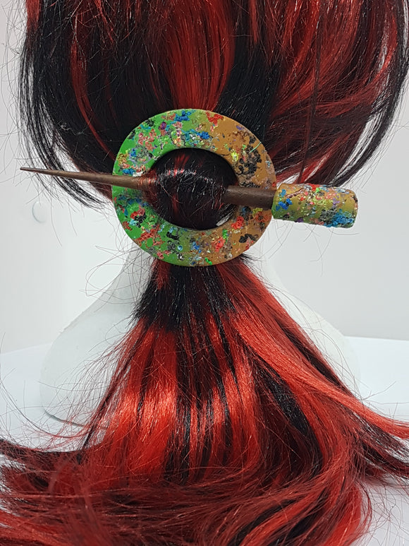 RONNY LEE CREATIONS - HANDMADE POLYMER CLAY BARRETTE