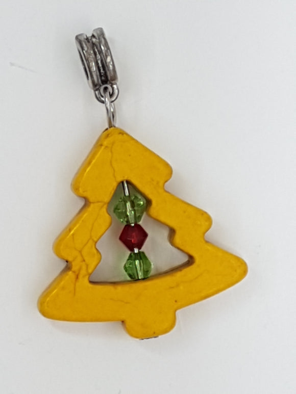 XMAS CHARM - TREE - YELLOW