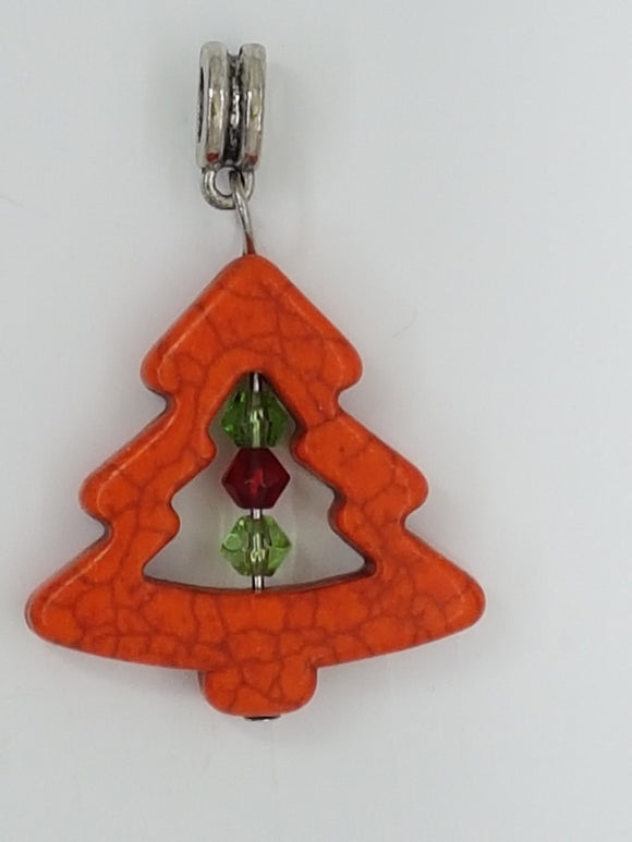 XMAS CHARM - TREE - ORANGE