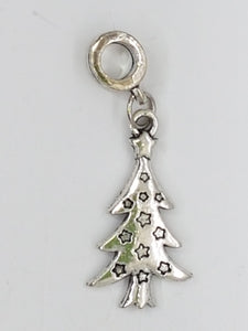 XMAS CHARM - TREE - TIB STYLE ANT. SILVER