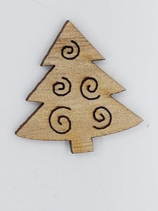 XMAS CHARM - WOODEN TREE