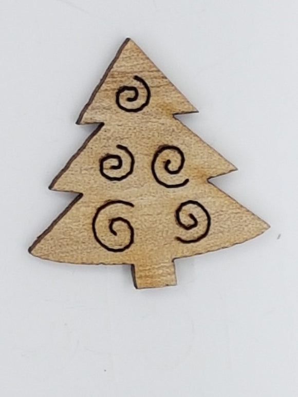 XMAS CHARM - WOODEN TREE