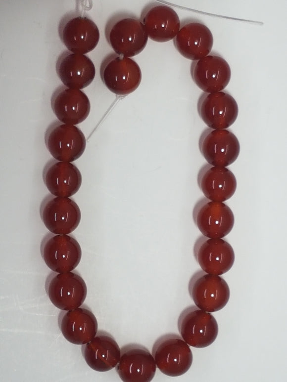 8MM NATURAL RED AGATE/CARNELIAN BEADS