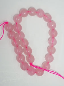 8MM NATURAL ROSE QUARTZ BEADS