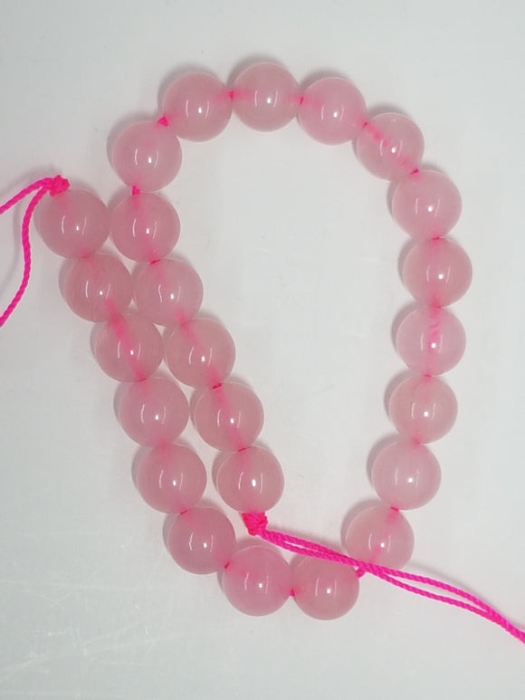 8MM NATURAL ROSE QUARTZ BEADS