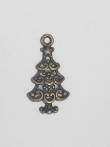 XMAS CHARM - TIB STYLE  24MM XMAS TREE