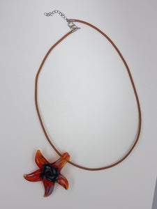 CORD - LEATHER NECKLACE - 17'' WITH LOBSTER CLASP