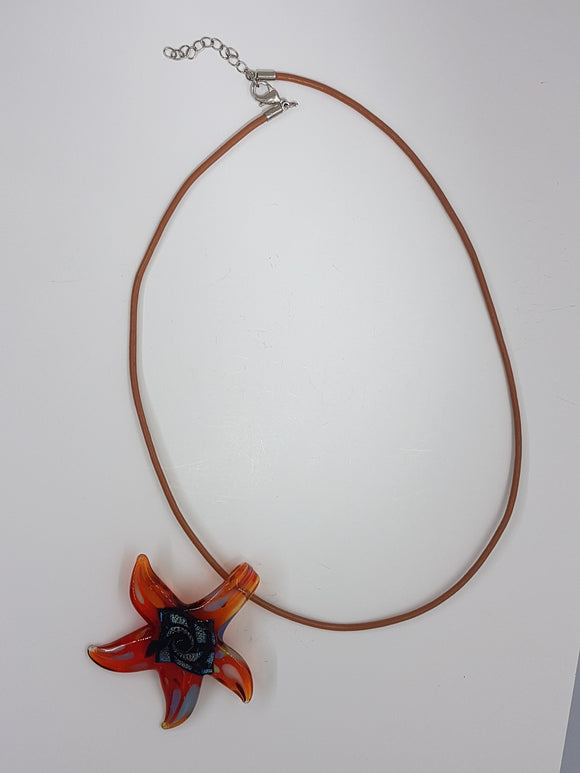 CORD - LEATHER NECKLACE - 17'' WITH LOBSTER CLASP