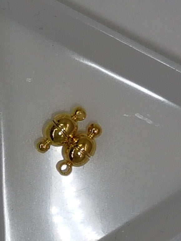 CLASPS - MAGNETIC - BRASS - LITE GOLD