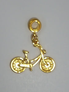 CHARMS - BICYCLE WITH BAIL- GOLD COLOUR