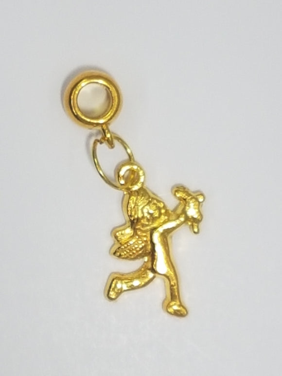 CHARMS - ANGEL WITH BAIL- GOLD COLOUR