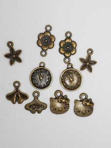CHARMS - MIXED- ANTIQUE BRONZE COLOUR