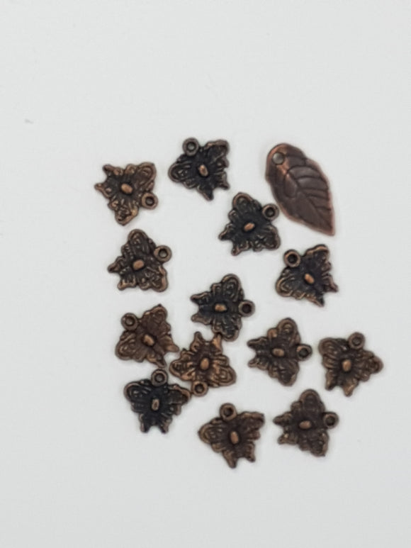 CHARMS - MIXED- COPPER COLOUR