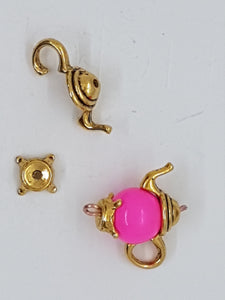 CHARMS -FLAGON/TEAPOT- ANTIQUE GOLDEN COLOUR