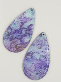 EAR/PENDANT BASE - 63 X 34MM TEARDROP WOODEN BLANK