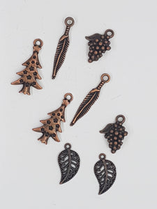 CHARMS -BOTANICALS - COPPER COLOUR