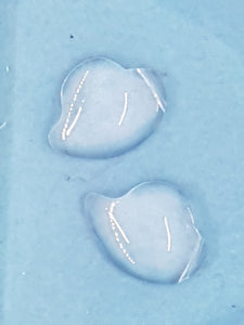 CHARMS - CLEAR GLASS TEARDROPS