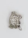 CHARMS - CAT HEAD - SILVER COLOUR