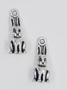 CHARMS - RABBIT - ANTIQUE SILVER COLOUR