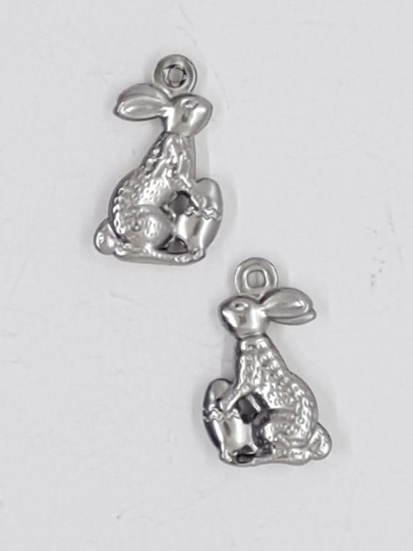 CHARMS - RABBIT - 304 STAINLESS STEEL COLOUR