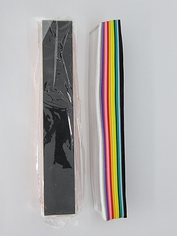 QUILLING/PAPER BEADS - 28MM PAPER STRIPS - MIXED COLOURS