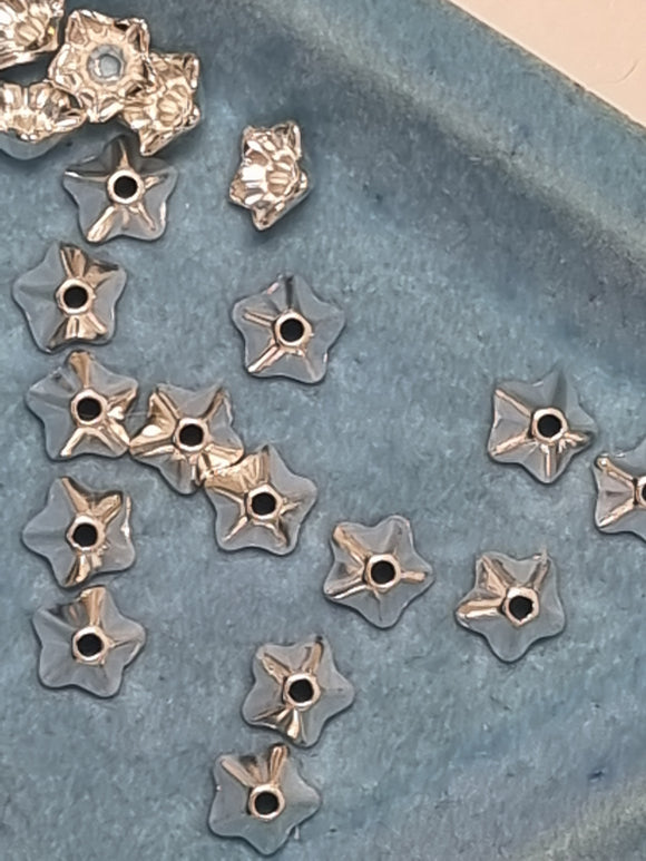 BEAD CAPS - SILVER COLOUR - 8-9MM