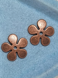 BEAD CAPS - COPPER COLOUR - 21MM