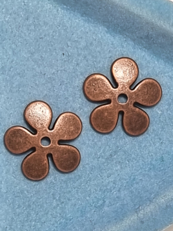 BEAD CAPS - COPPER COLOUR - 21MM