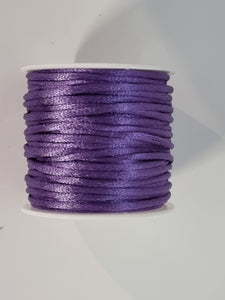 CORD - NYLON  - 2MM MEDIUM PURPLE COLOUR