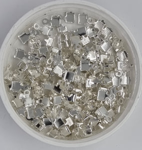 CUP CHAIN ENDS - BRASS - SILVER COLOUR