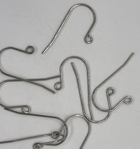 EARRING FINDINGS - 27.5x13x0.8MM HOOKS - 304 STAINLESS STEEL