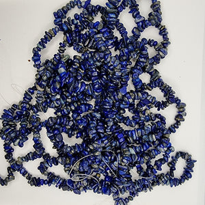 GEMSTONE BEAD CHIPS - NATURAL LAPIS LAZULI